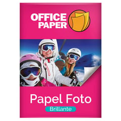 OFFICE PAPER - Papel Foto Brillante 180g por 100 Hojas A4