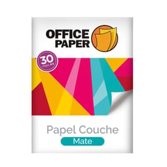 OFFICE PAPER - Papel Couche Mate 150g por 30 Hojas A4