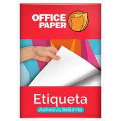 OFFICE PAPER - Etiqueta Brillante 180g por 100 Hojas A4