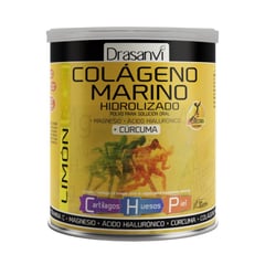 DRASANVI - Colágeno Marino Magnesio Cúrcuma Sabor Limón 300 gr