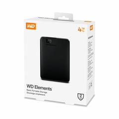 WESTERN DIGITAL - DISCO DURO EXTERNO 4 TB ELEMENTS