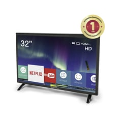 ROYAL - TELEVISOR LED SMART BLUETOOTH HD 32 PULGADAS RY-32SCB (modelo 2023) NEGRO