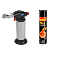 GENERICO - Kit Soplete Flambeador de Cocina mas Gas Butano