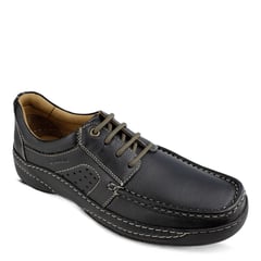 HAWERL - Zapato Confort Casual Hombre H516 Negro