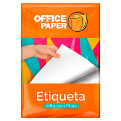 OFFICE PAPER - Etiqueta Mate 180g por 25 Hojas A4