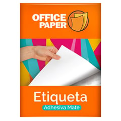 OFFICE PAPER - Etiqueta Mate 180g por 100 Hojas A4