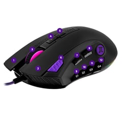 PRIMUS - Mouse Gamer GLADIUS PMO-302 32000 DPI 12 Botones