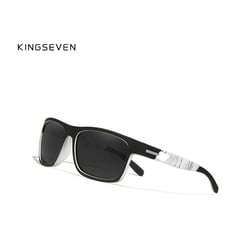KINGSEVEN - Lentes de Sol kingseven Polarizados uv400 unisex  black whit
