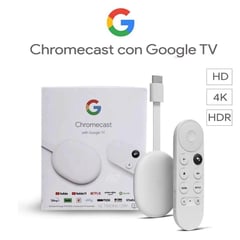 GOOGLE - Chromecast con TV 4K Blanco - No Roku 4K Fire TV 4K