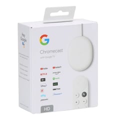 GOOGLE - Chromecast con TV HD Blanco - No Roku 4K Fire TV 4K