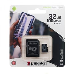 KINGSTON - Memoria Micro SD 32GB Canvas Select Plus Clase 10