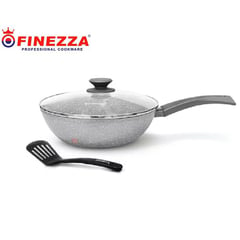 FINEZZA - Sarten con tapa para Induccion 24 cm con Espátula