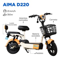 AIMA - Moto Electrica XDL D220 Color Naranja