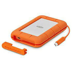 LACIE - Disco Duro Externo Rugged USB C 2.5'', 2TB, USB C 3.0