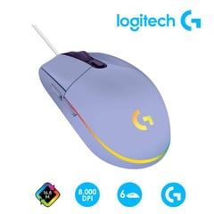 LOGITECH - MOUSE GAMING G203 LIGHTSYNC LILA 910-005851