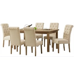 ALTO HOGAR - Juego de Comedor 6 Sillas Veronikka Beige