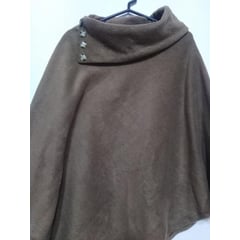 GENERICO - Poncho Polar para Mujer - Cuello Volcado