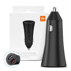 XIAOMI - Cargador de auto 37W DUAL-PORT USB -