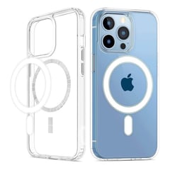 AIPHONE - Case funda protector antishock transparente magsafe para iphone