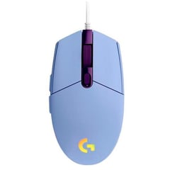 LOGITECH - Mouse Gamer G203 RGB LightSync Lila