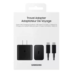 CARGADOR ADAPTADOR DE VIAJE 45W USB-C CON CABLE 1M