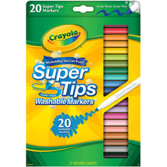 CRAYOLA - Supertips 20 Plumones Lavables Washable Markers