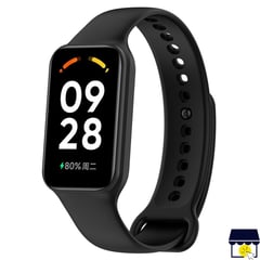 GENERICO - Correa de silicona para Xiaomi Redmi Band 2 + Mica - NEGRO