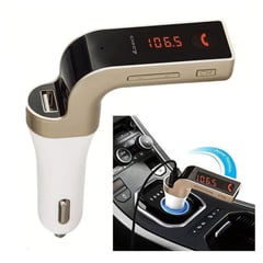 GENERICO - Receptor Transmisor Bluetooth FM para Auto Car Charger USB