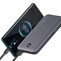 LDNIO - Power Bank PQ10, 10000 Mah 22.5w, con pantalla Digital Led-Grey