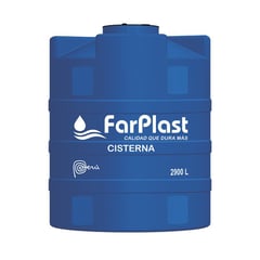 FARPLAST - CISTERNA PARA AGUA DE 2,900 LTS CON KIT DE ACCESORIOS