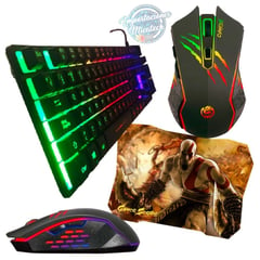 CYBERTEL - Kit Gamer Teclado Semimecánico Xtreme + Mouse Sniper + Pad