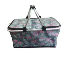 GENERICO - BOLSO TERMICO PLEGABLE FLAMENCOS COOLER CANASTA PICNIC