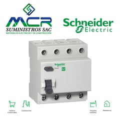 SCHNEIDER ELECTRIC - INTERRUPTOR DIFERENCIAL 4P 40A 30ma 230V Easy9 Schneider