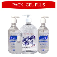 ALKOFARMA - Pack Gel Plus Alcohol en gel INSTANT CLEAN