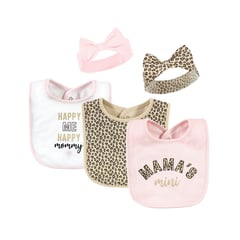 HUDSON - SET DE BABEROS Y VINCHAS ANIMAL PRINT