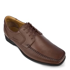 HAWERL - Zapato Confort Vestir Hombre H302 Marrón