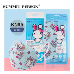 SUMMIT PERSON - Mascarilla KN95 Fish Type NIÑA UNICORNIOS MUSIC caja10un