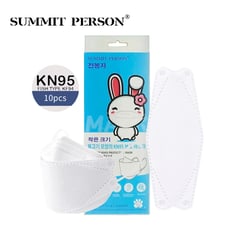 SUMMIT PERSON - Mascarilla KN95 Fish Type NIÑOS NIÑAS blanco caja10und