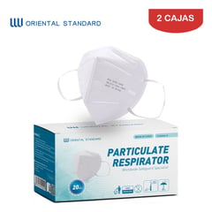 ORIENTAL - Respirador/ Masca KN95 5 capas blanco caj*20 ORIENTAL·ST. Pack 2 cajas