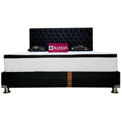 KAMAS - Dormitorio Negro King Colchon Kamas Super ortopedico Der Prinz