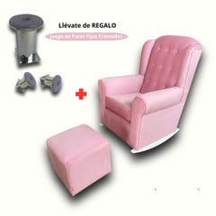 NO LOGO - Sillon Mecedor de Lactancia ROSADO BEBE