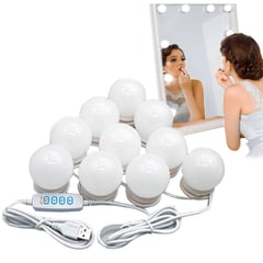 OEM - Kit de Luces LED para Espejo de Tocador Maquillaje con 10 Focos