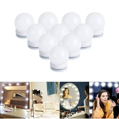 OEM - Kit Luces LED para Espejo de Tocador Maquillaje con 10 Focos