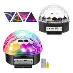 OEM - Bola Parlante Mp3 Luces Disco Sicodélicas Audioritmico