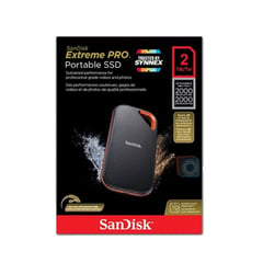 SANDISK - DISCO EXTERNO SSD Extreme PRO 2tb PORTABLE 2000Mbs Sandisk E81