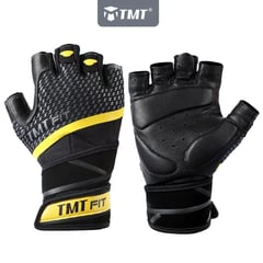 TMT - Guantes profesionales de cuero para gimnasio talla XL