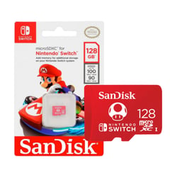 SANDISK - Memoria Flash Micro Sd 128gb Con Licencia Nintendo