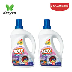 DARYZA - Detergente líquido 2 litros Max Matic. Pack 2 galones