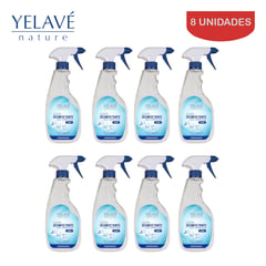 YELI - Desinfectante Amonio Cuaternario 500 ml YELAVE. Pack 8 unids