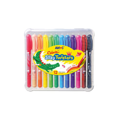 AMOS - Crayones Silky 3 En 1 (Estuche X 12)